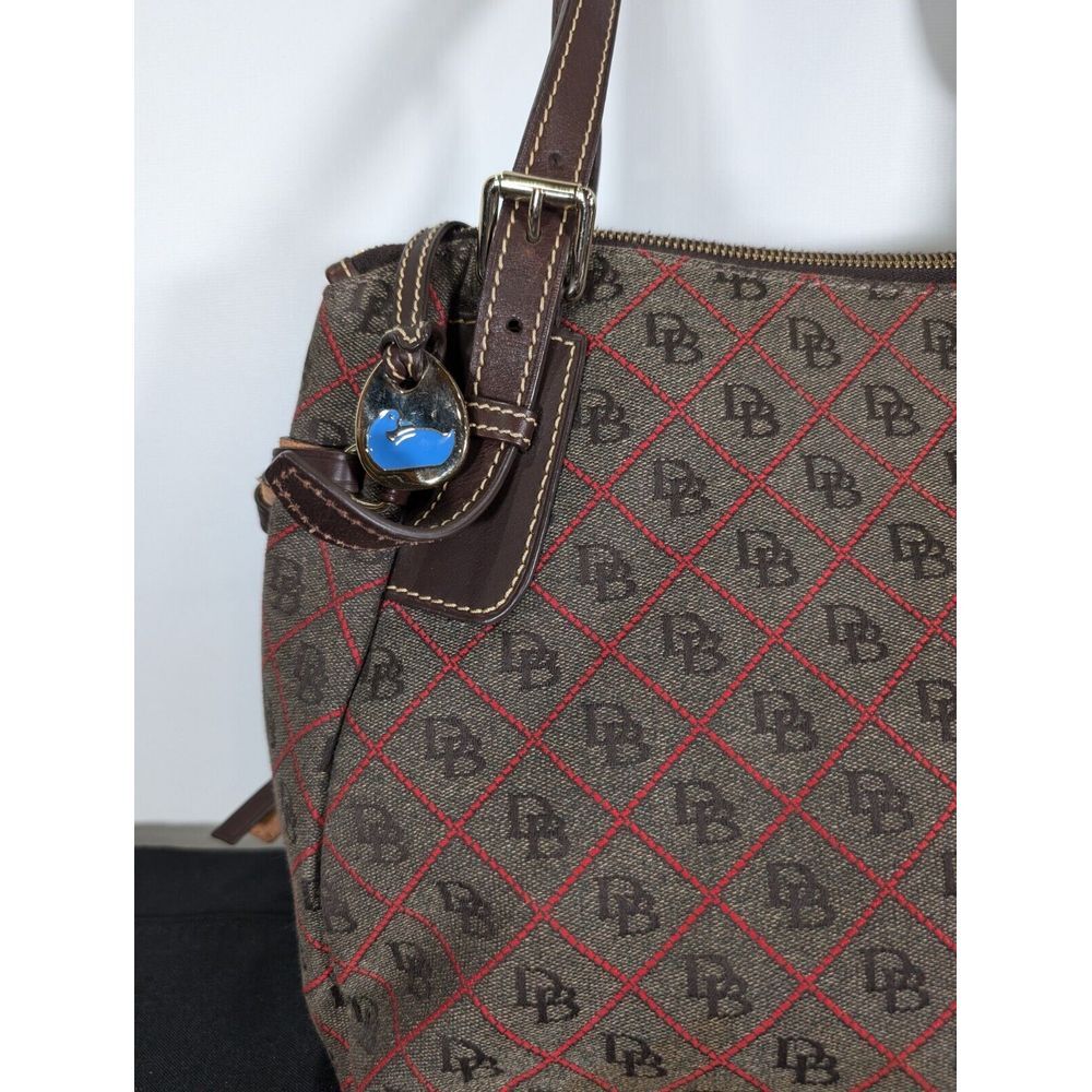 Dooney & Bourke  Large Nina Shoulder Bag Tote  Brown